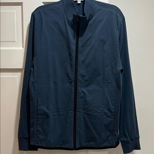 James Perse Sltandard Zip Blue Light Jacket